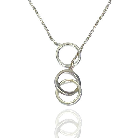 Tiffany 1837 Interlocking Ring Necklace Silver - Picture 1 of 13